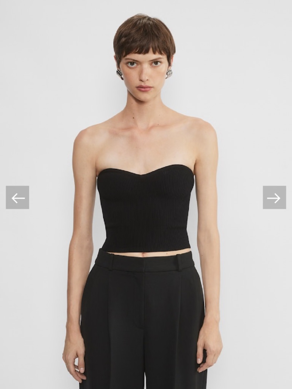 Babaton Sculpt Knit Sweetheart Tube Top